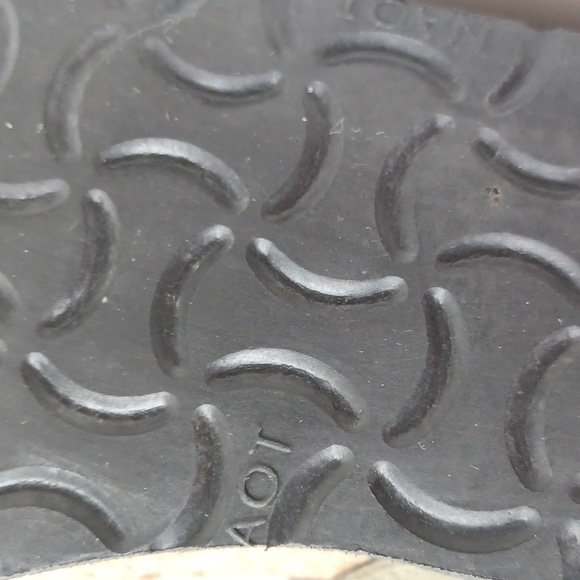 NAOT Ashley Like New Metal Stud Sandals Suede Leather 38 / 7 Cork Slide Green - Picture 6 of 14